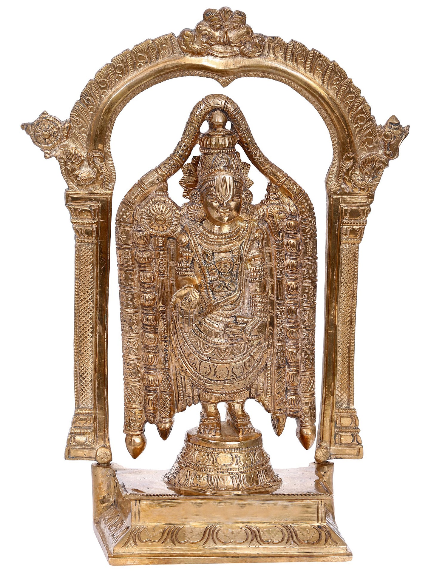 10" Lord Tirupati Balaji Statue | Madhuchista Vidhana (Lost-Wax) | Panchaloha Bronze from Swamimalai