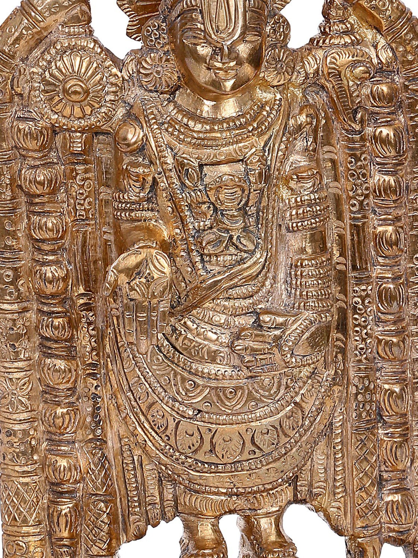 10" Lord Tirupati Balaji Statue | Madhuchista Vidhana (Lost-Wax) | Panchaloha Bronze from Swamimalai