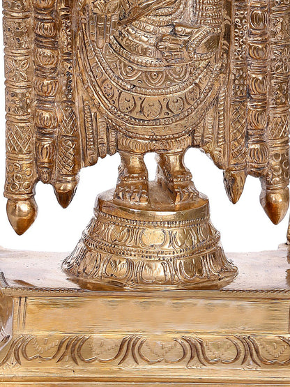 10" Lord Tirupati Balaji Statue | Madhuchista Vidhana (Lost-Wax) | Panchaloha Bronze from Swamimalai