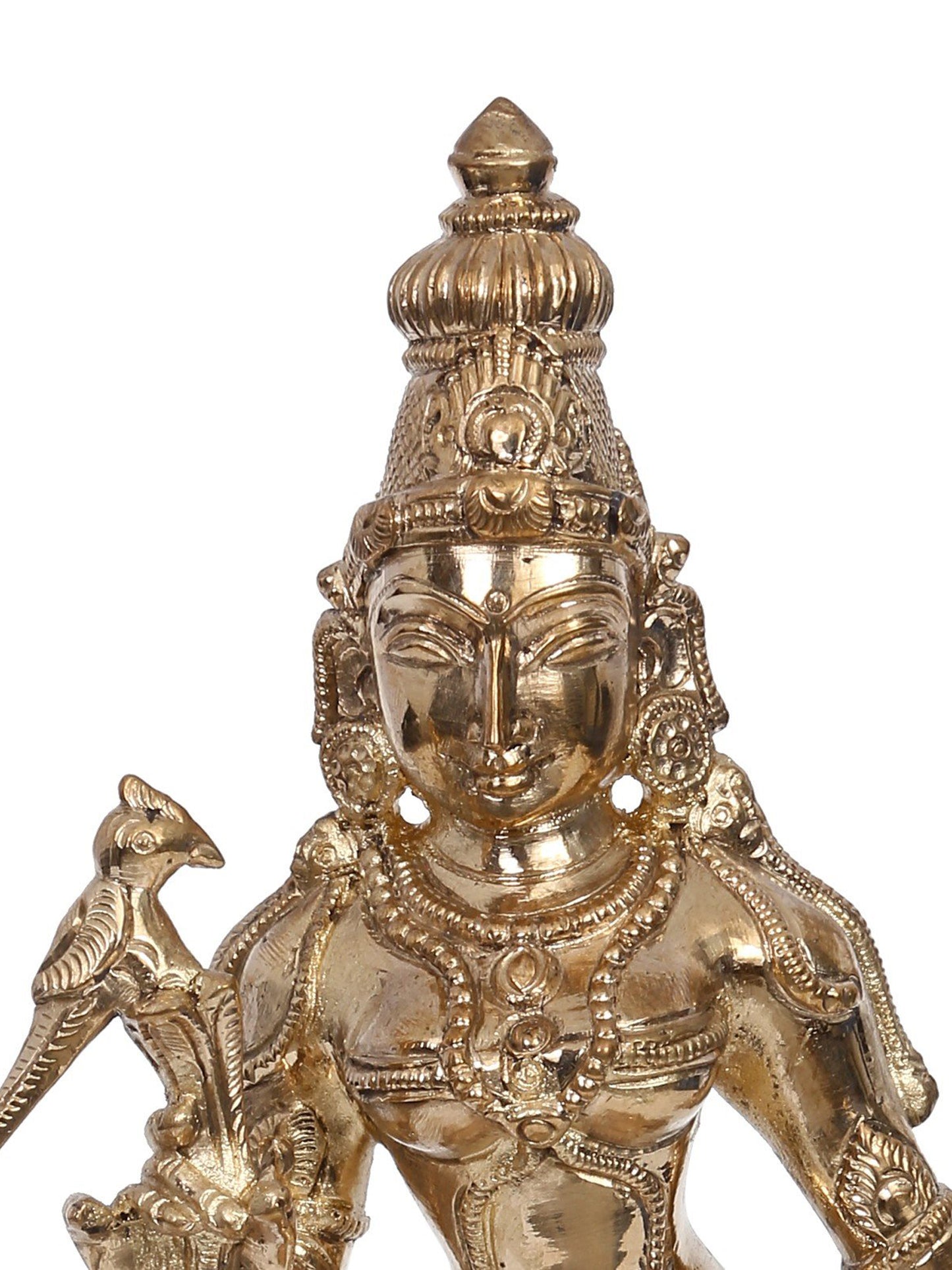 12" Goddess Andal Bronze Statue | Madhuchista Vidhana (Lost-Wax) | Panchaloha Bronze from Swamimalai