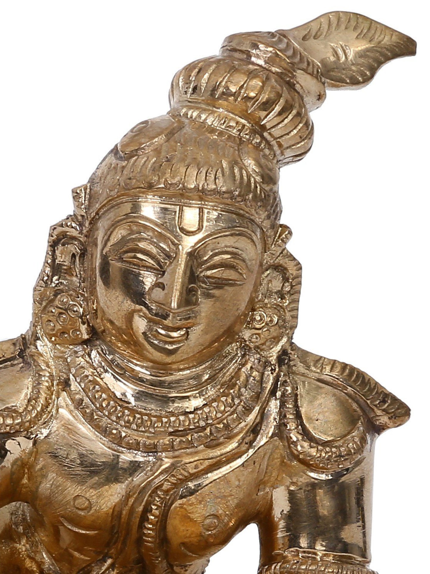 4" Small Bronze Laddu Gopal Statue | Handmade | Panchaloha Bronze from Swamimalai