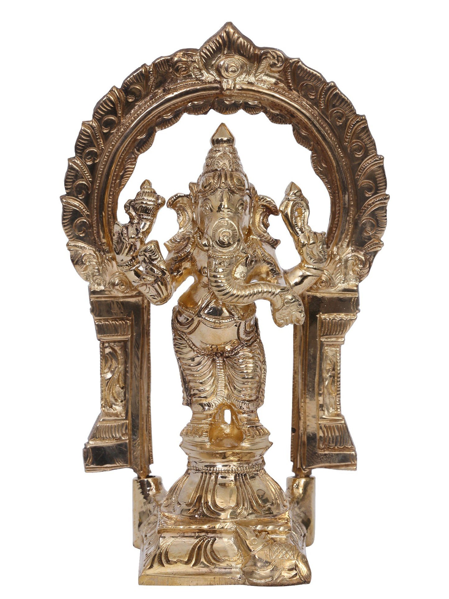 6" Siddhi Vinayak Ganesha Bronze Statue | Madhuchista Vidhana (Lost-Wax) | Panchaloha Bronze from Swamimalai