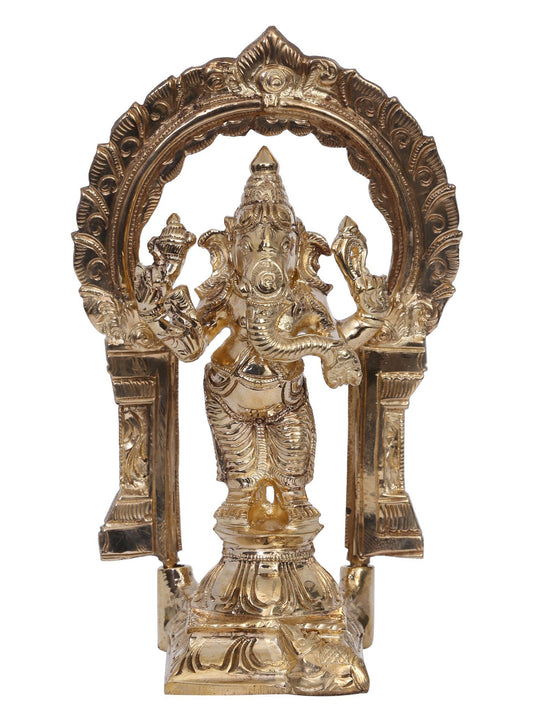 6" Siddhi Vinayak Ganesha Bronze Statue | Madhuchista Vidhana (Lost-Wax) | Panchaloha Bronze from Swamimalai