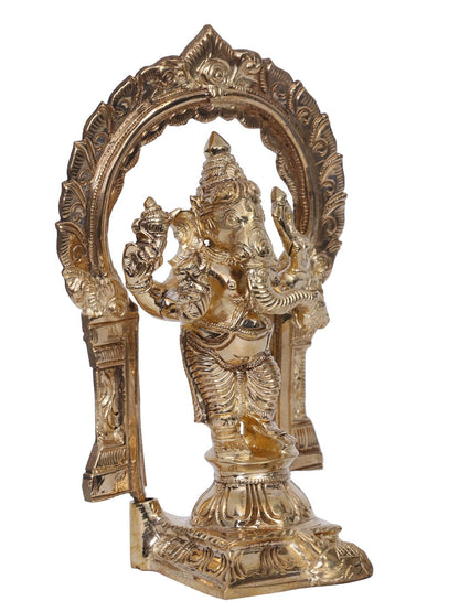 6" Siddhi Vinayak Ganesha Bronze Statue | Madhuchista Vidhana (Lost-Wax) | Panchaloha Bronze from Swamimalai