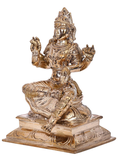 6" Goddess Saraswati (Balambigai) Bronze Statue | Madhuchista Vidhana (Lost-Wax) | Panchaloha Bronze from Swamimalai