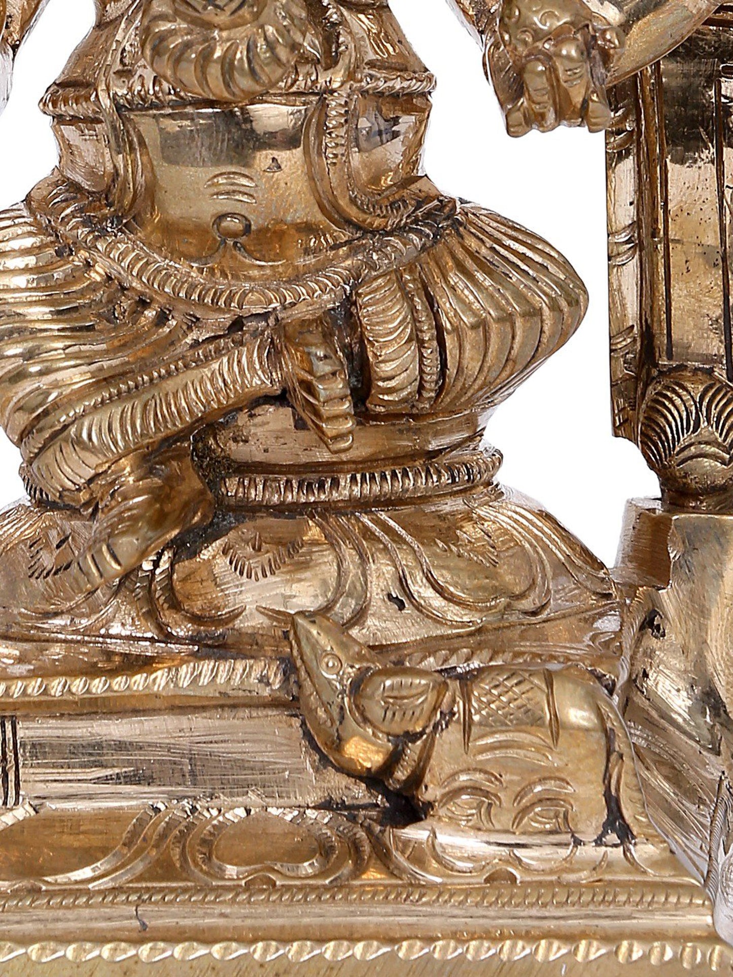 7" Lord Vinayak Bronze Statue | Madhuchista Vidhana (Lost-Wax) | Panchaloha Bronze from Swamimalai