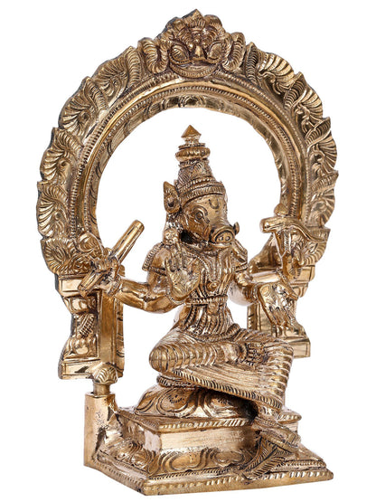 7" Bronze Goddess Parvati (Varahi Devi) Statue | Madhuchista Vidhana (Lost-Wax) | Panchaloha Bronze from Swamimalai