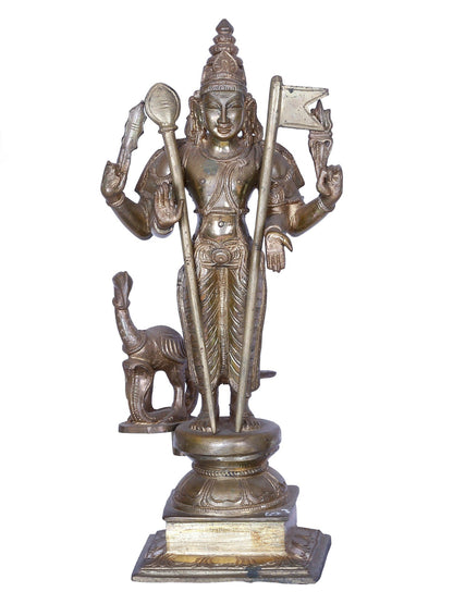 12" Lord Murugan Set | Madhuchista Vidhana (Lost-Wax) | Panchaloha Bronze from Swamimalai