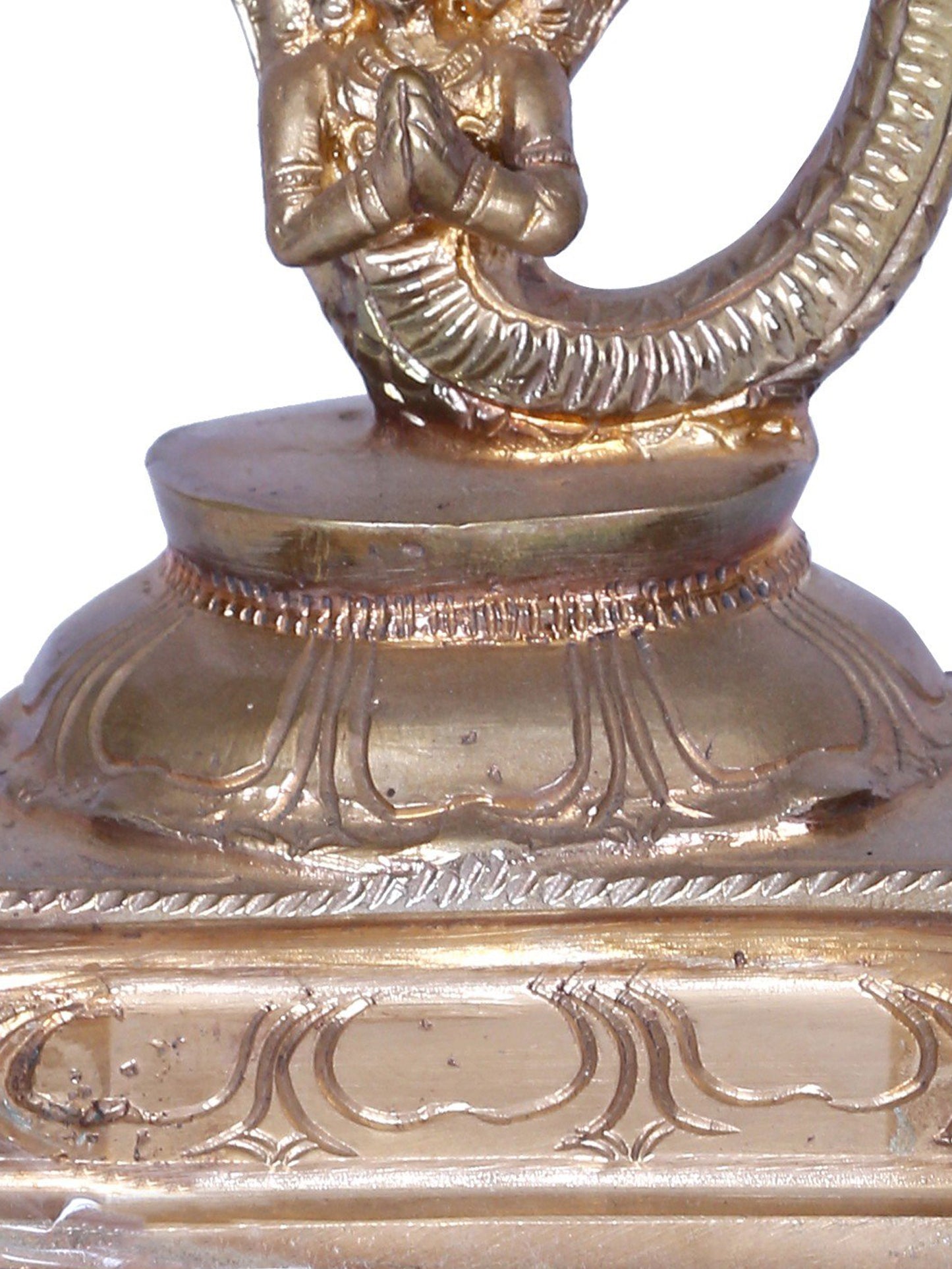 9" Dancing Lord Ganesha on Snake | Madhuchista Vidhana (Lost-Wax) | Panchaloha Bronze from Swamimalai