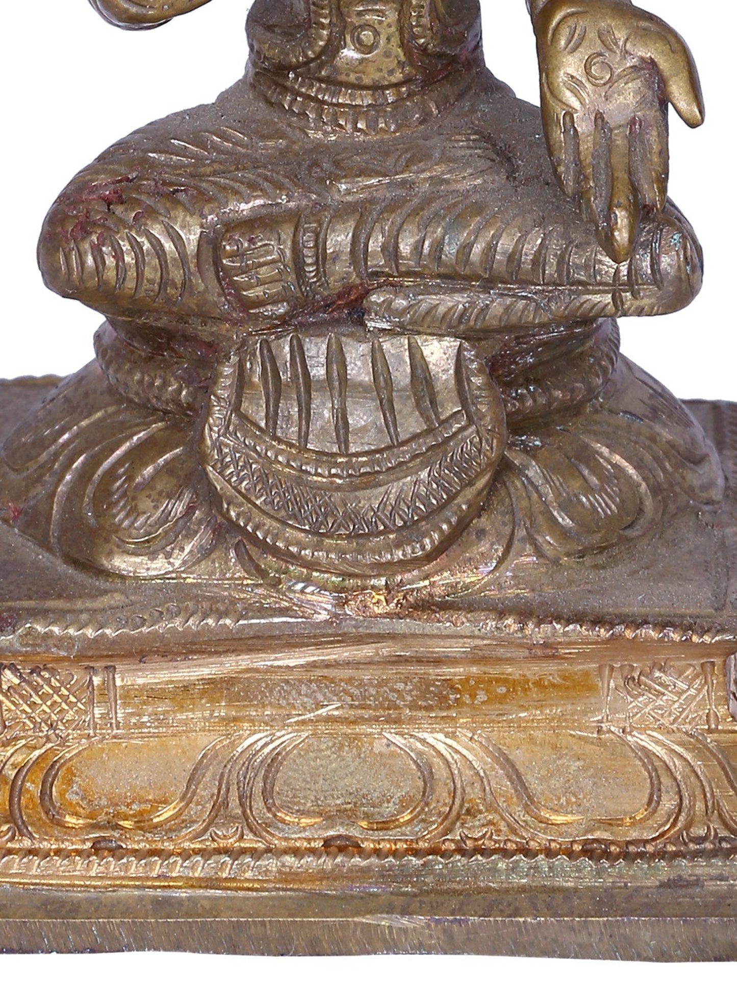 5" Sitting Goddess Lakshmi Statue | Madhuchista Vidhana (Lost-Wax) | Panchaloha Bronze from Swamimalai