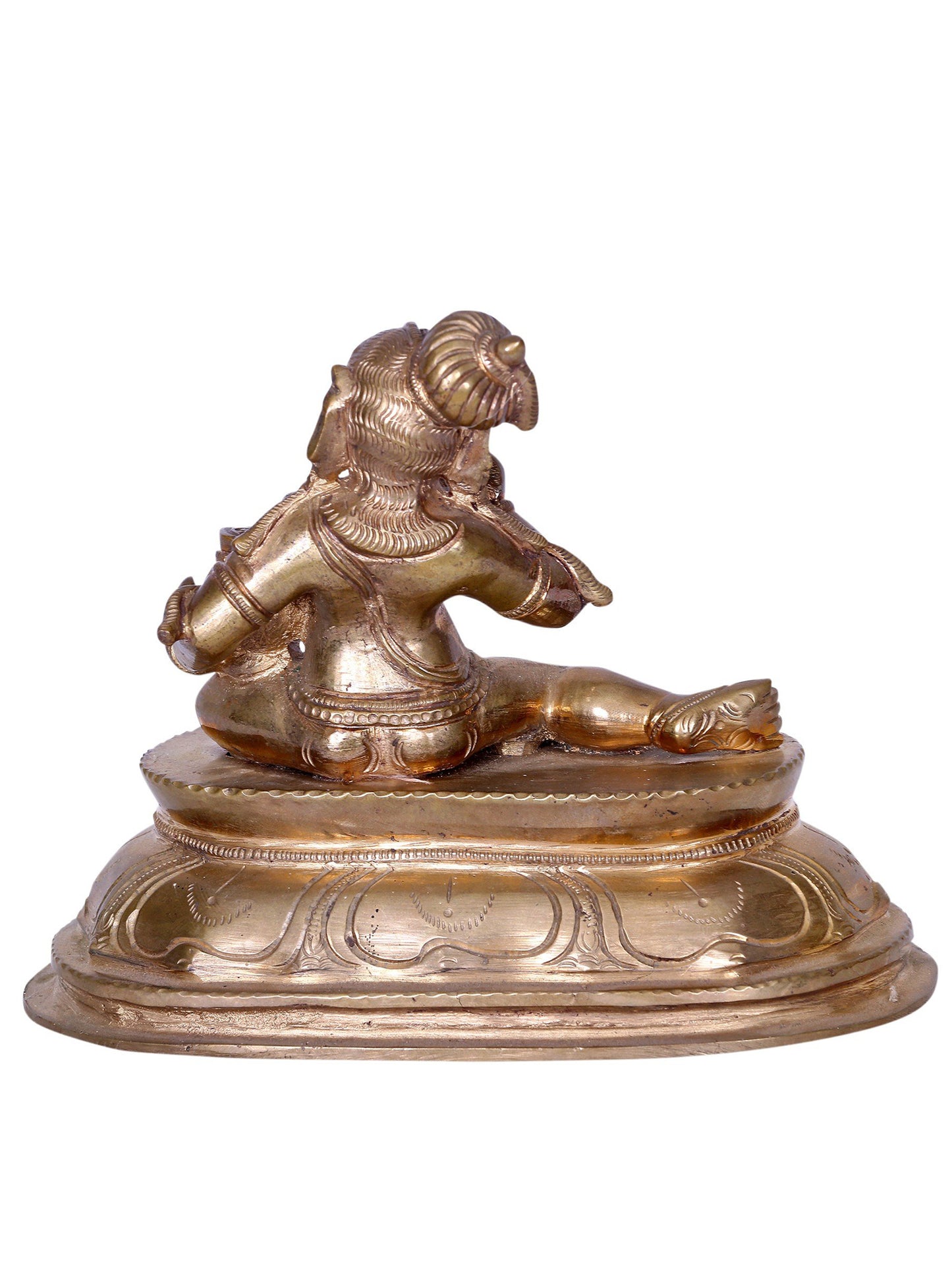 7" Butter Krishna Panchaloha Bronze Statue from Swamimalai | Madhuchista Vidhana (Lost-Wax)