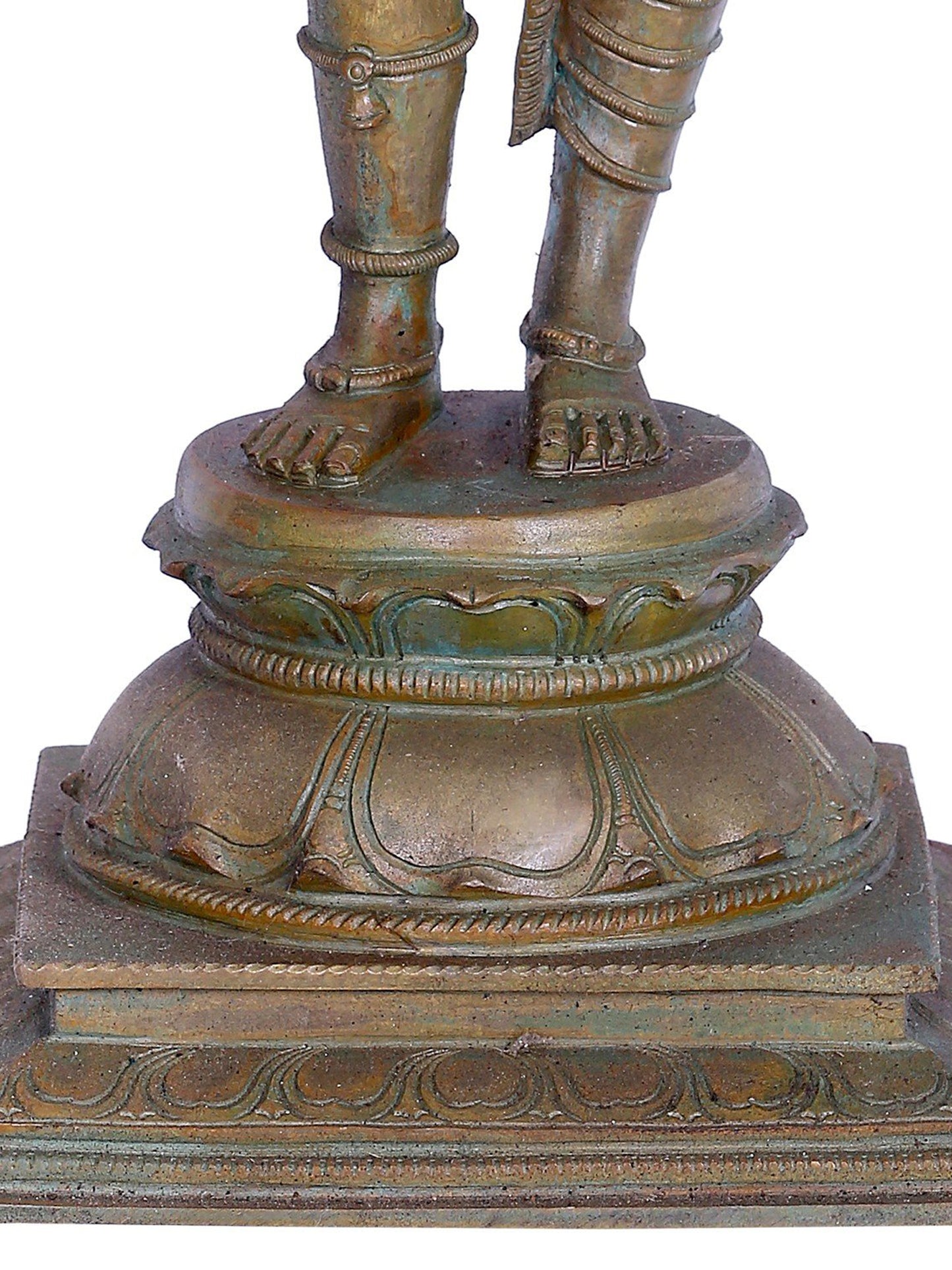 24" Standing Lord Ardhanarishvara Statue | Madhuchista Vidhana (Lost-Wax) | Panchaloha Bronze from Swamimalai