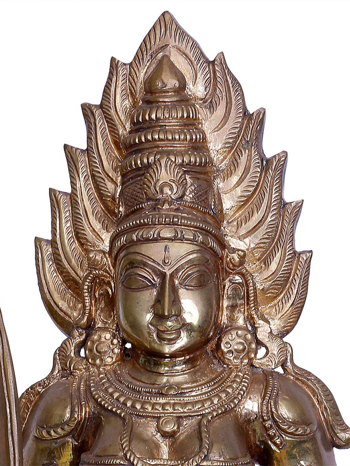 18" Goddess Mariamman (South Indian Goddess Durga) | Madhuchista Vidhana (Lost-Wax) | Panchaloha Bronze from Swamimalai