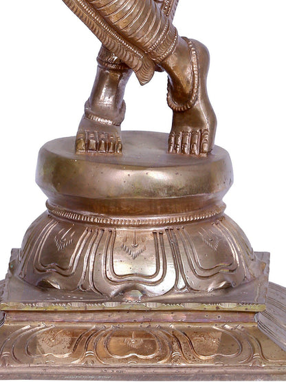 19" Lord Venugopal (Krishna) Playing Flute | Madhuchista Vidhana (Lost-Wax) | Panchaloha Bronze from Swamimalai