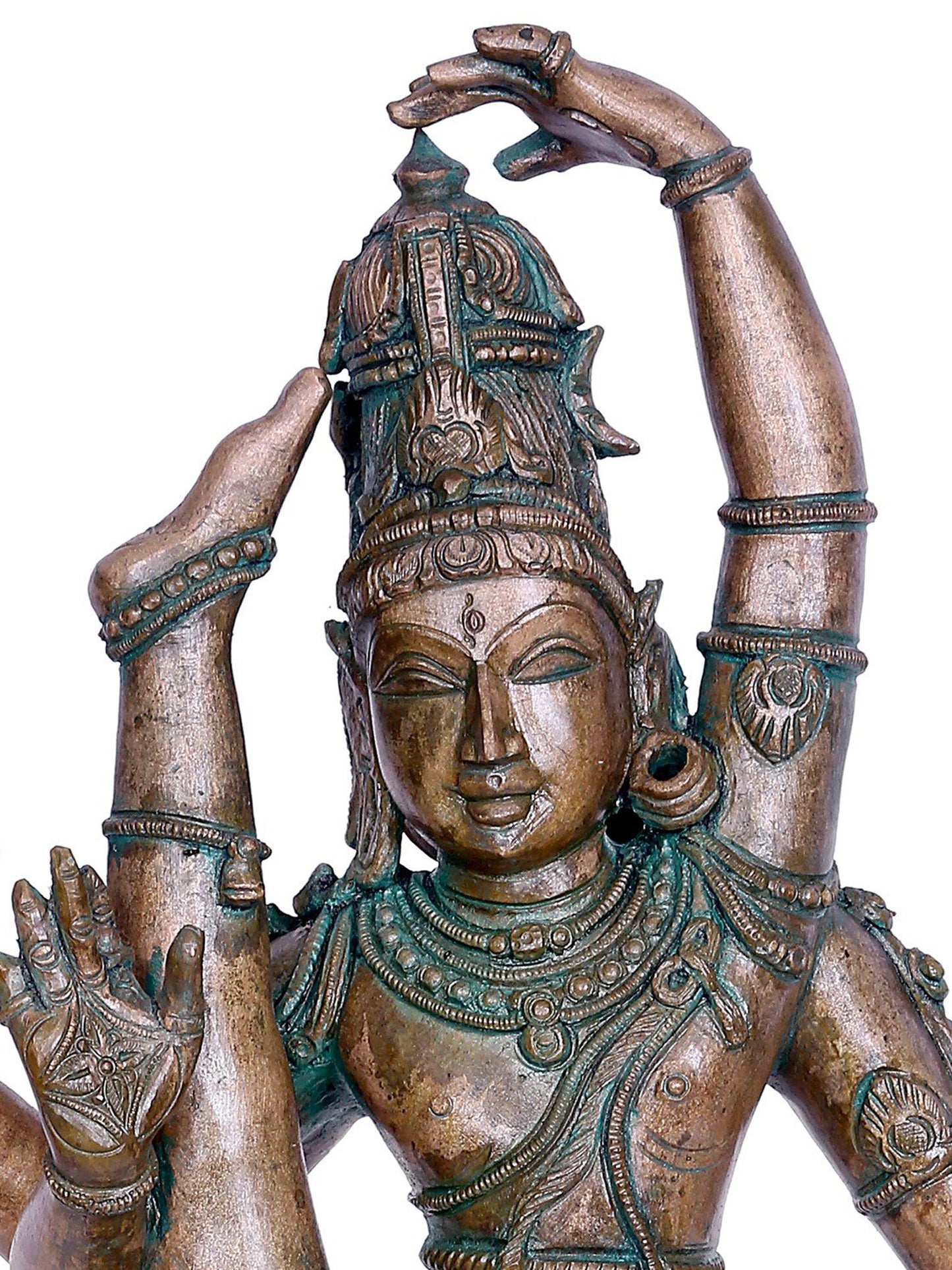 19" Dancing Lord Shiva Swaroop (Urthava Thandava) | Handmade | Madhuchista Vidhana (Lost-Wax) | Panchaloha Bronze from Swamimalai