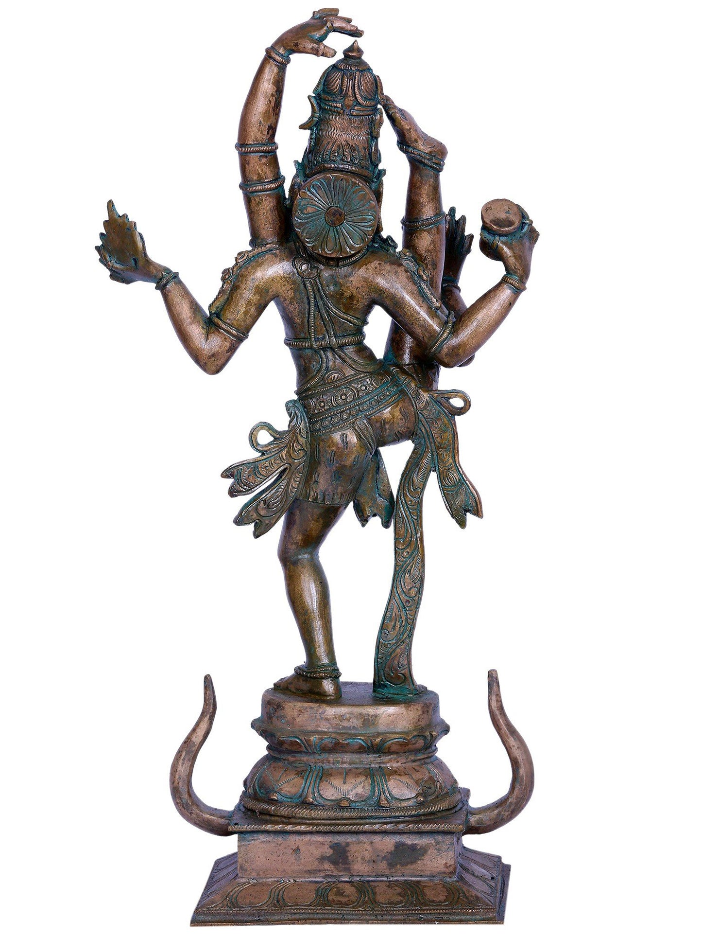 19" Dancing Lord Shiva Swaroop (Urthava Thandava) | Handmade | Madhuchista Vidhana (Lost-Wax) | Panchaloha Bronze from Swamimalai