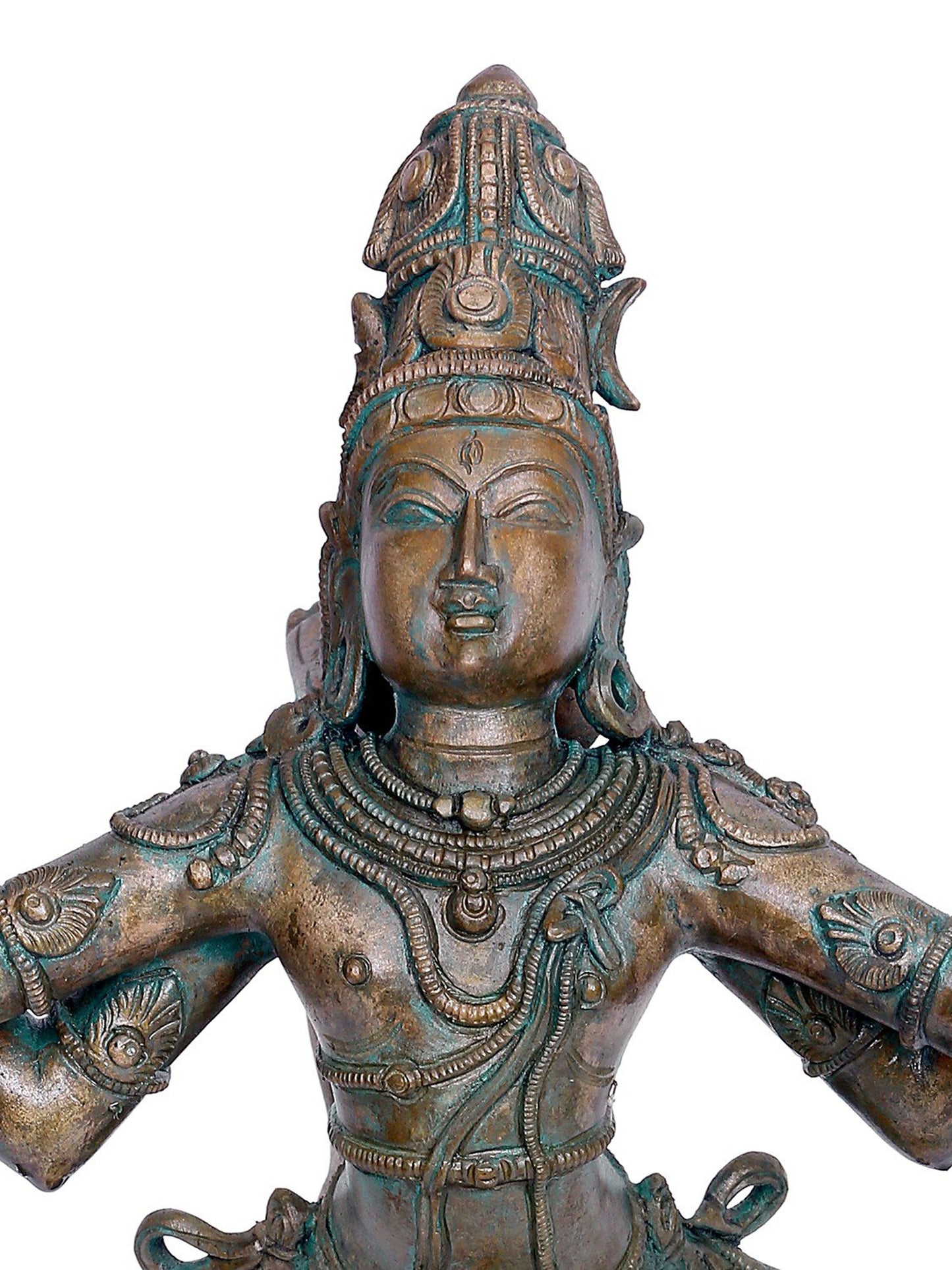 18" Rare Dancing Nataraja of Chidambaram | Handmade Panchaloha Bronze Sculpture