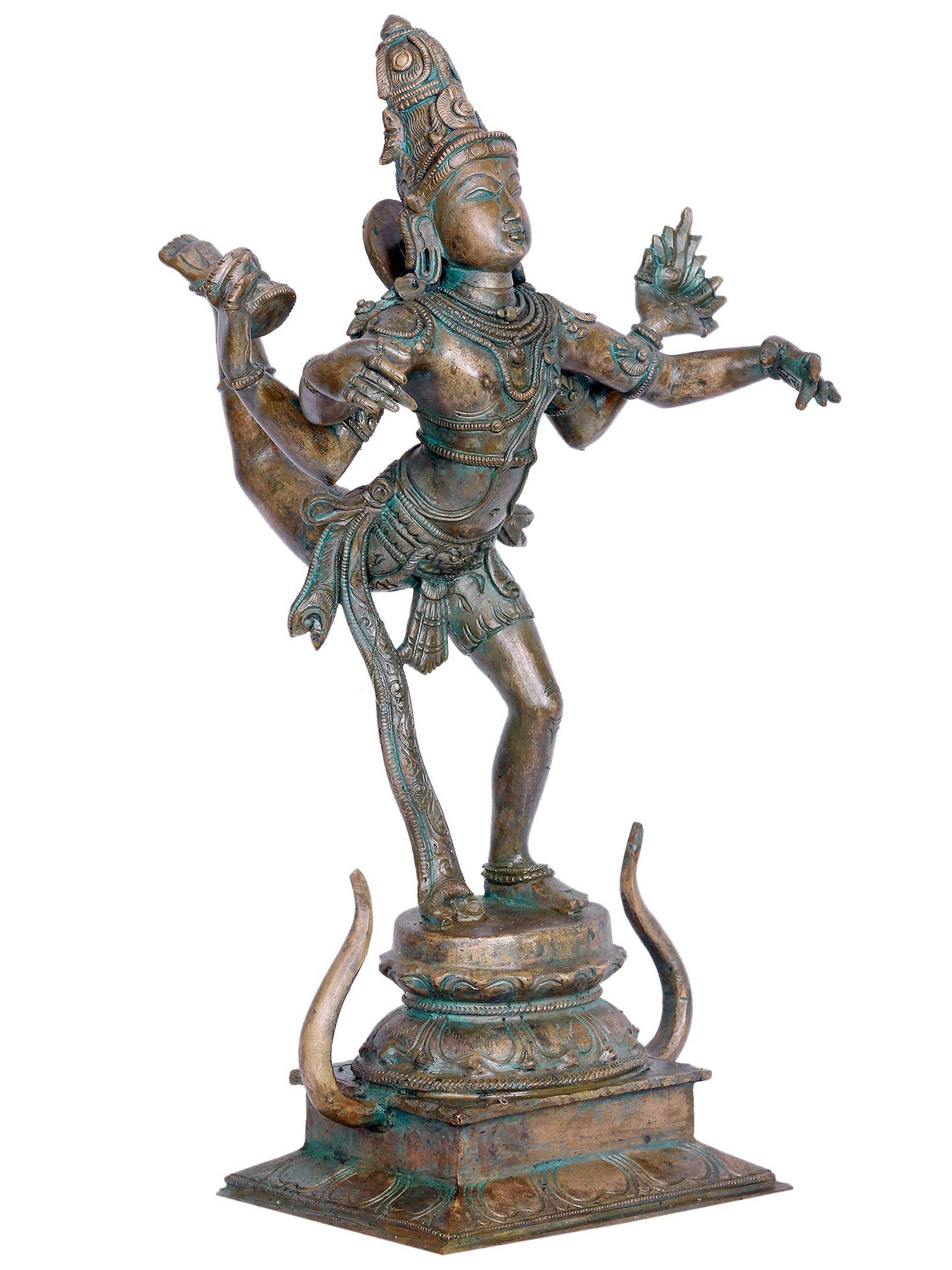 18" Rare Dancing Nataraja of Chidambaram | Handmade Panchaloha Bronze Sculpture