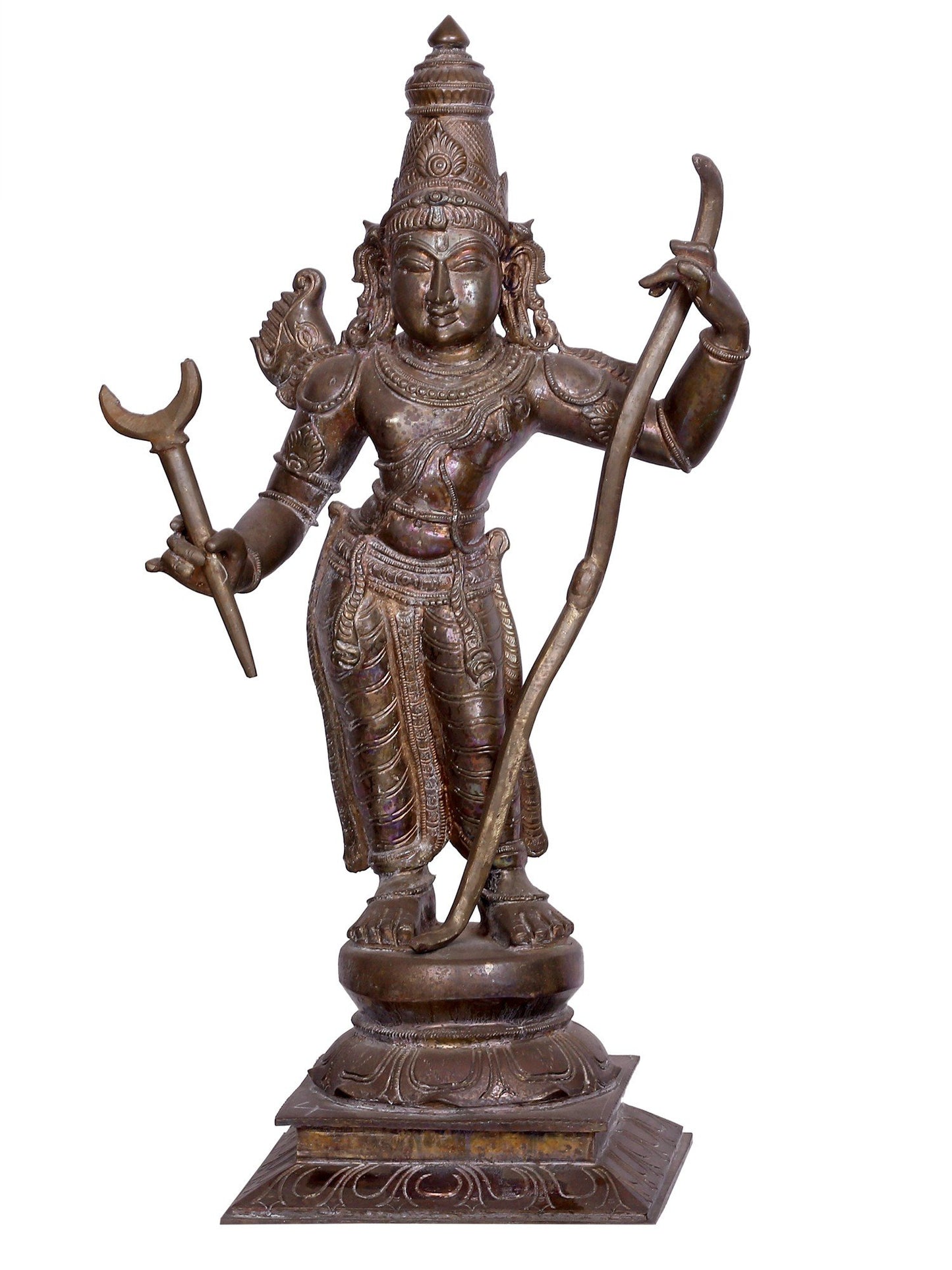 21" Lord Rama Darbar Panchaloha Bronze Statue from Swamimalai | Madhuchista Vidhana (Lost-Wax)