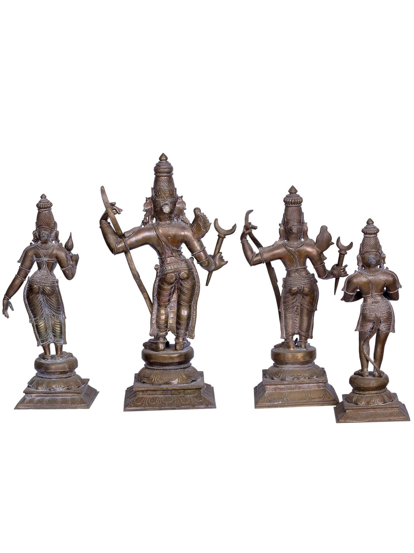 21" Lord Rama Darbar Panchaloha Bronze Statue from Swamimalai | Madhuchista Vidhana (Lost-Wax)