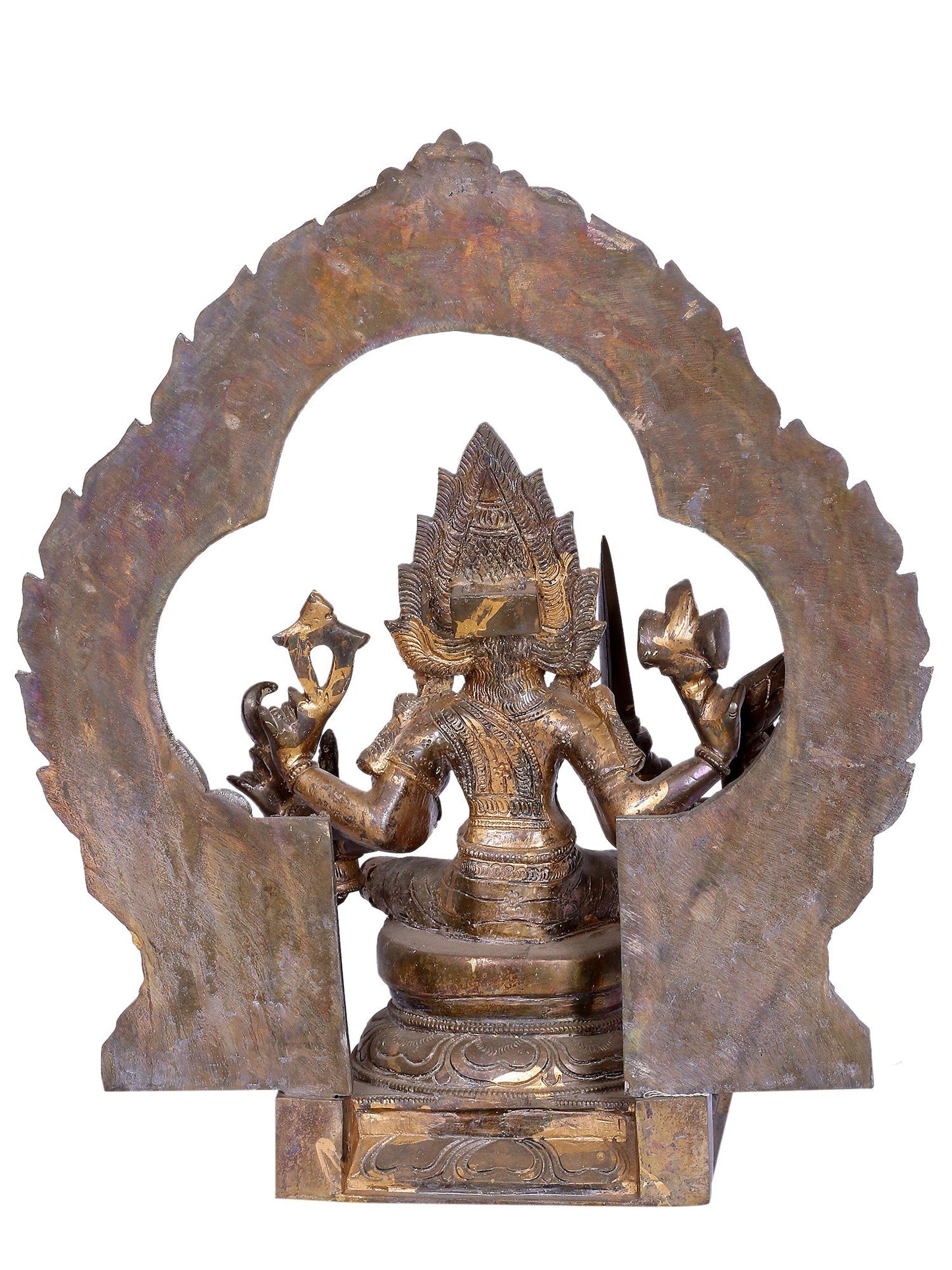 20" Goddess Mariamman with Prabhavali | Madhuchista Vidhana (Lost-Wax) | Panchaloha Bronze from Swamimalai