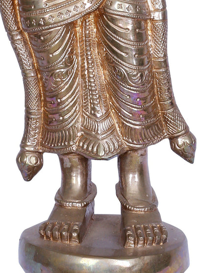 19” Goddess Andal Statue | Madhuchista Vidhana (Lost-Wax) | Panchaloha Bronze from Swamimalai