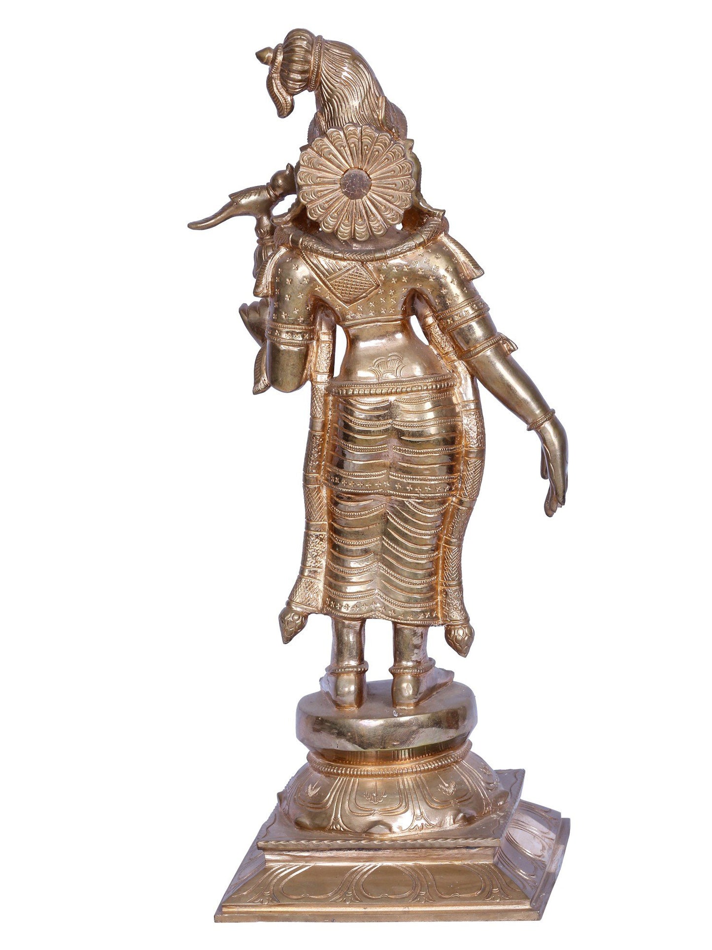 19” Goddess Andal Statue | Madhuchista Vidhana (Lost-Wax) | Panchaloha Bronze from Swamimalai