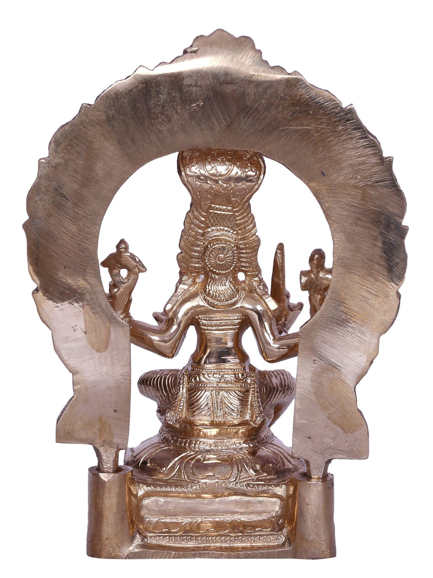 6" Goddess Mariamman Bronze Idol Seated On Throne | Handmade Bronze Statue