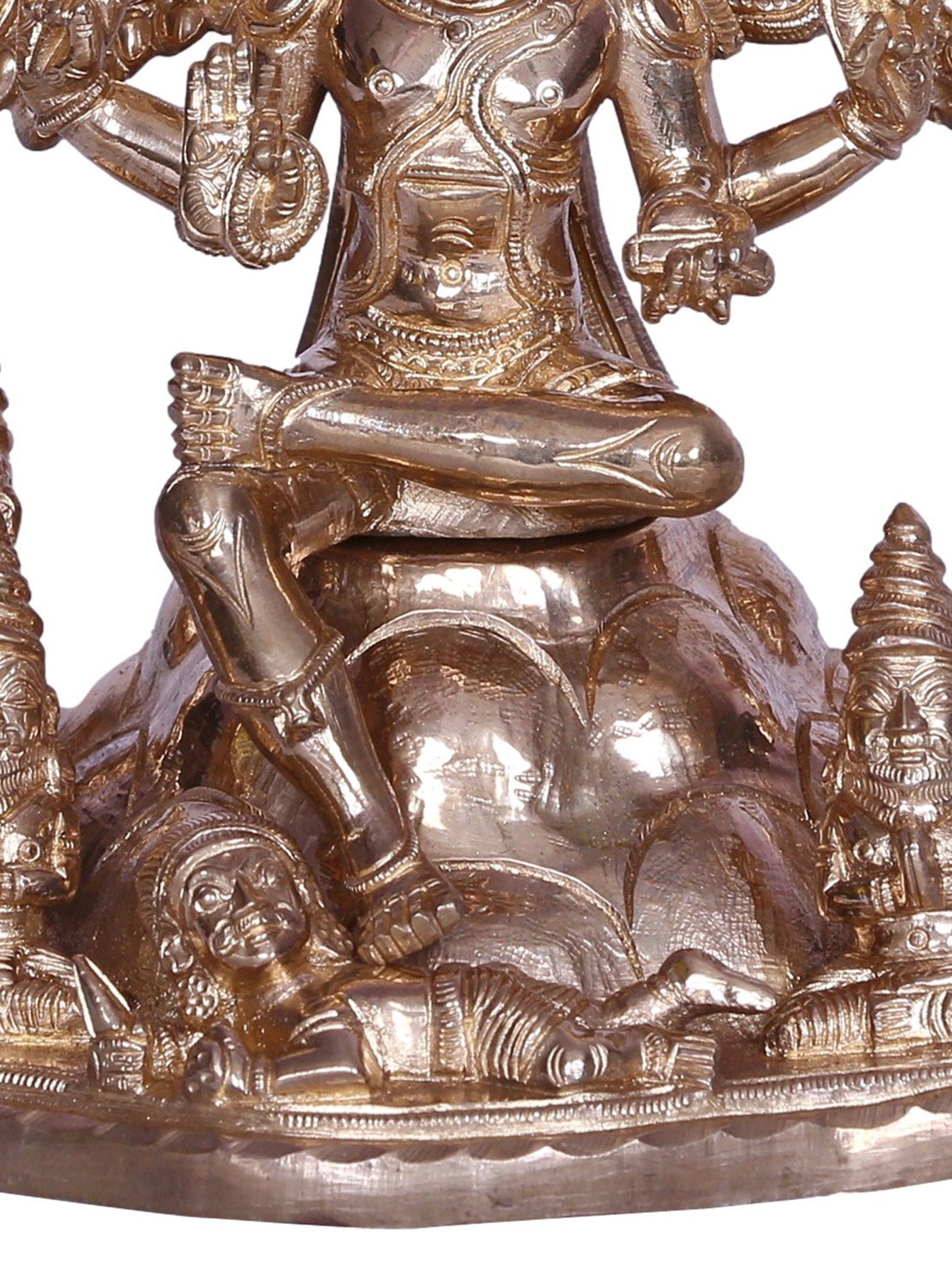 7" Dakshinamurthy - The Aspect Of Lord Shiva | Decorative Bronze Idol | Figurine For Gifting | Bronze Statue For Temple