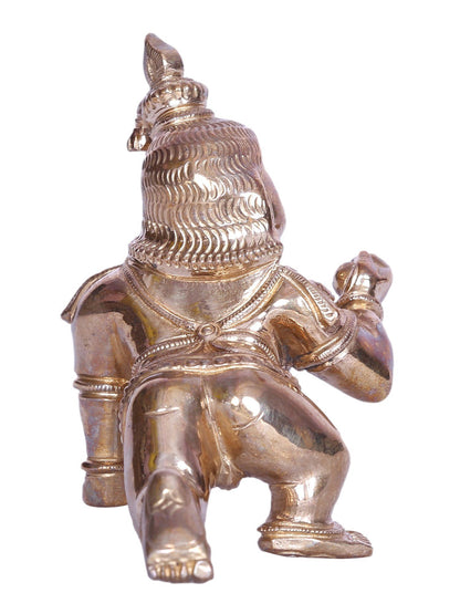 3" Baal Gopal Lord Krishna Bronze Statue | Decorative Bronze Idol | Figurine For Gifting | Bronze Statue For Temple