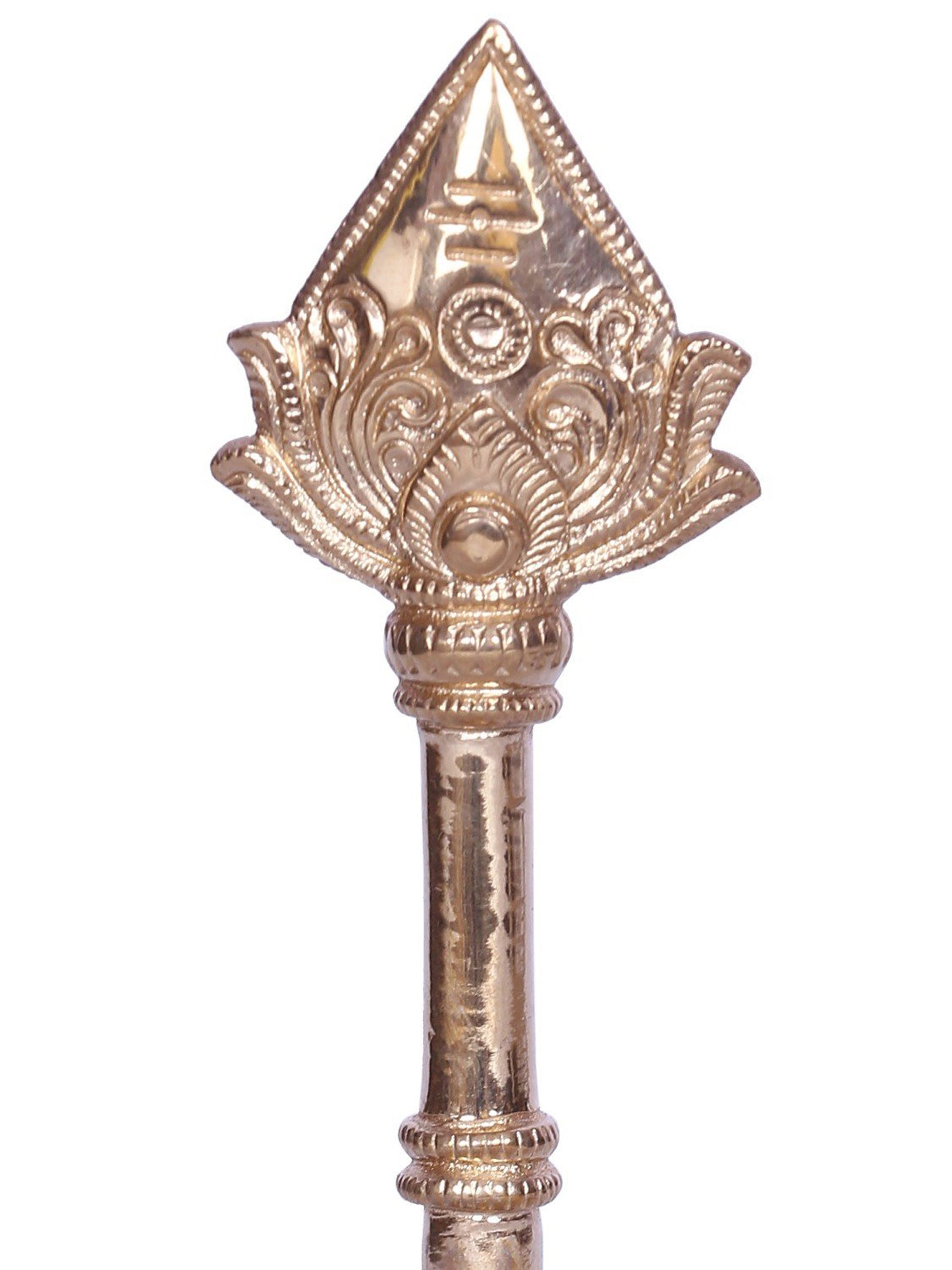 6" Hindu God Murugan Divine Spear Vel In Bronze | Decorative Bronze Idol | Figurine For Gifting | Bronze Statue For Temple