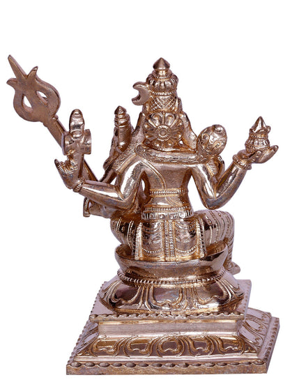 5" Hindu God Swarna Akarshana Bhairava | Decorative Bronze Idol | Figurine For Gifting | Bronze Statue For Temple