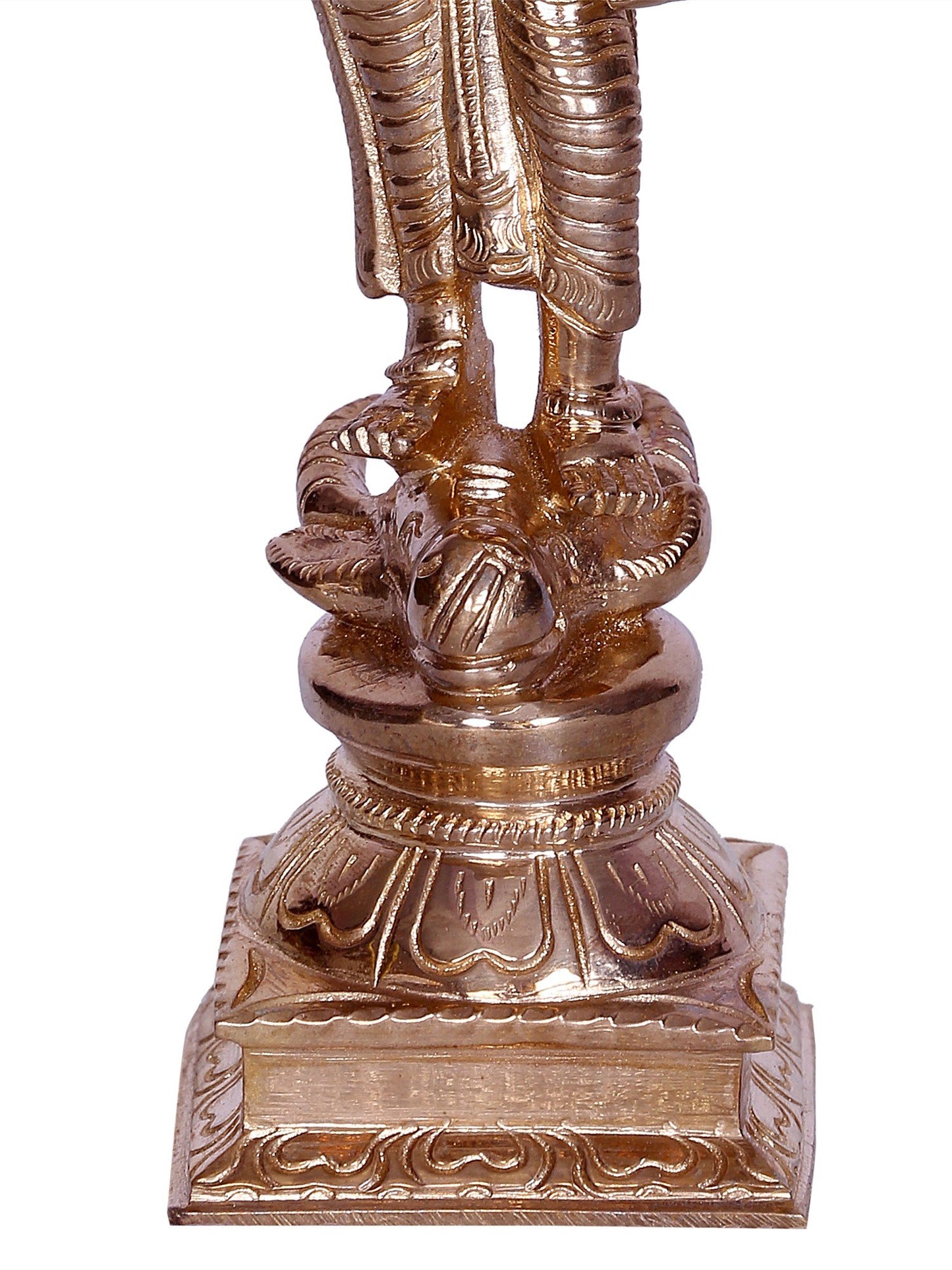 7" Standing Goddess Durga With Vaishnava Symbols Bronze Sculpture | Handmade Bronze Statue