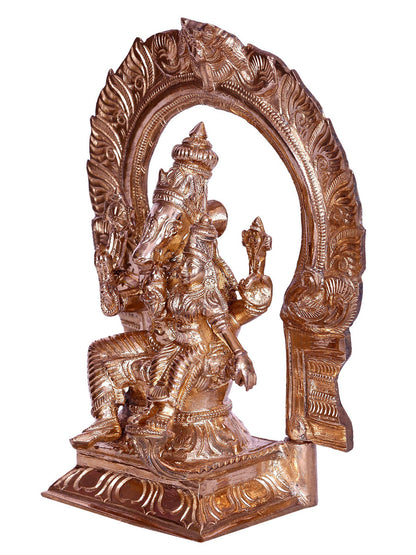 7" Hindu Deities Lakshmi Hayagriva Bronze Statue | Decorative Bronze Idol | Figurine For Gifting | Bronze Statue For Temple