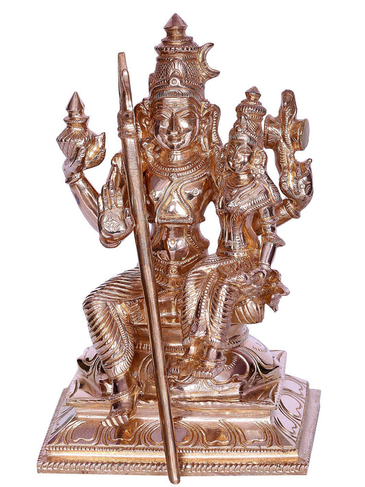 7” Hindu Deity Swarna Akarshana Bhairava Bronze Statue | Decorative Bronze Idol | Figurine For Gifting | Bronze Statue For Temple