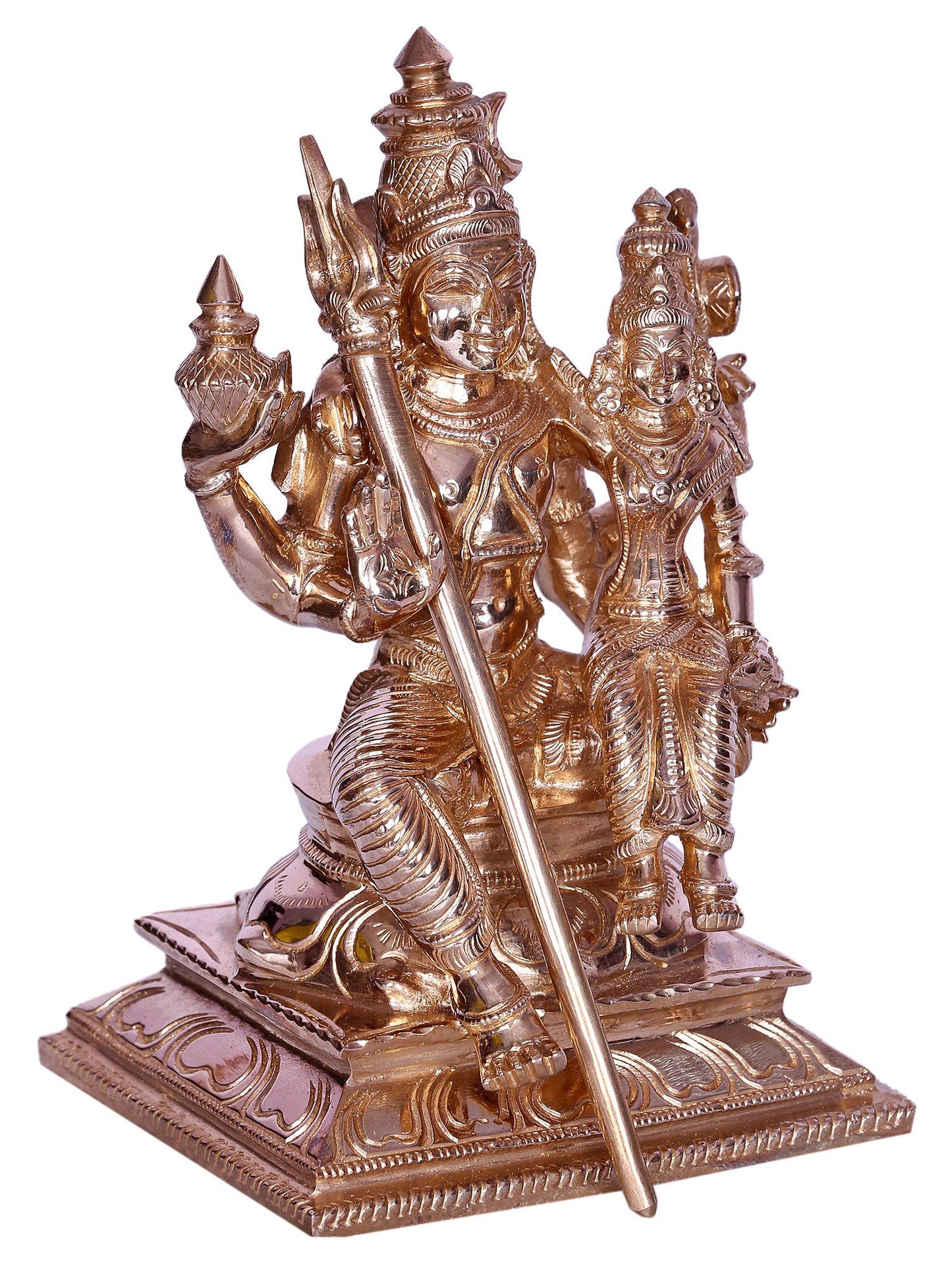 7” Hindu Deity Swarna Akarshana Bhairava Bronze Statue | Decorative Bronze Idol | Figurine For Gifting | Bronze Statue For Temple