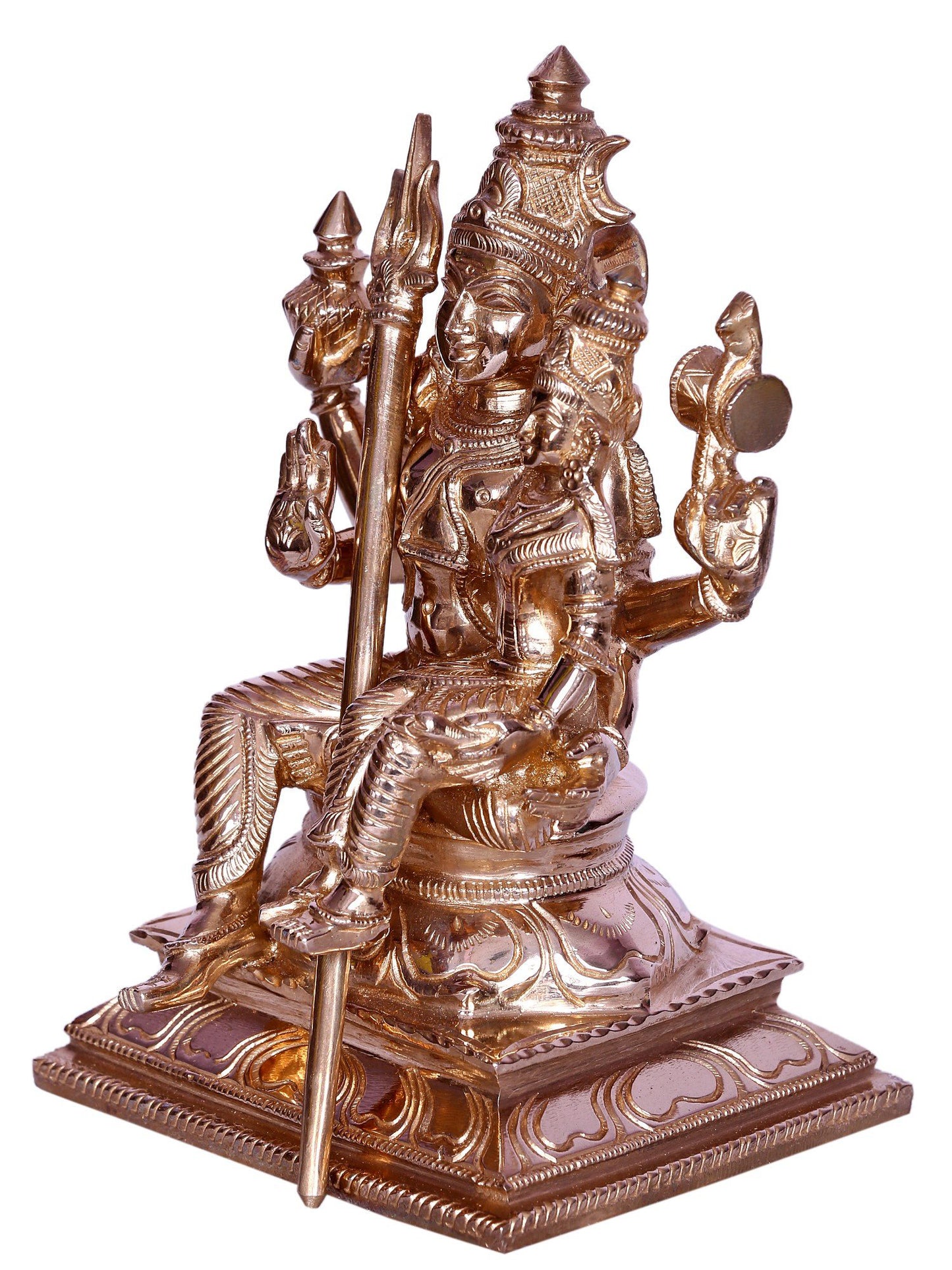 7” Hindu Deity Swarna Akarshana Bhairava Bronze Statue | Decorative Bronze Idol | Figurine For Gifting | Bronze Statue For Temple