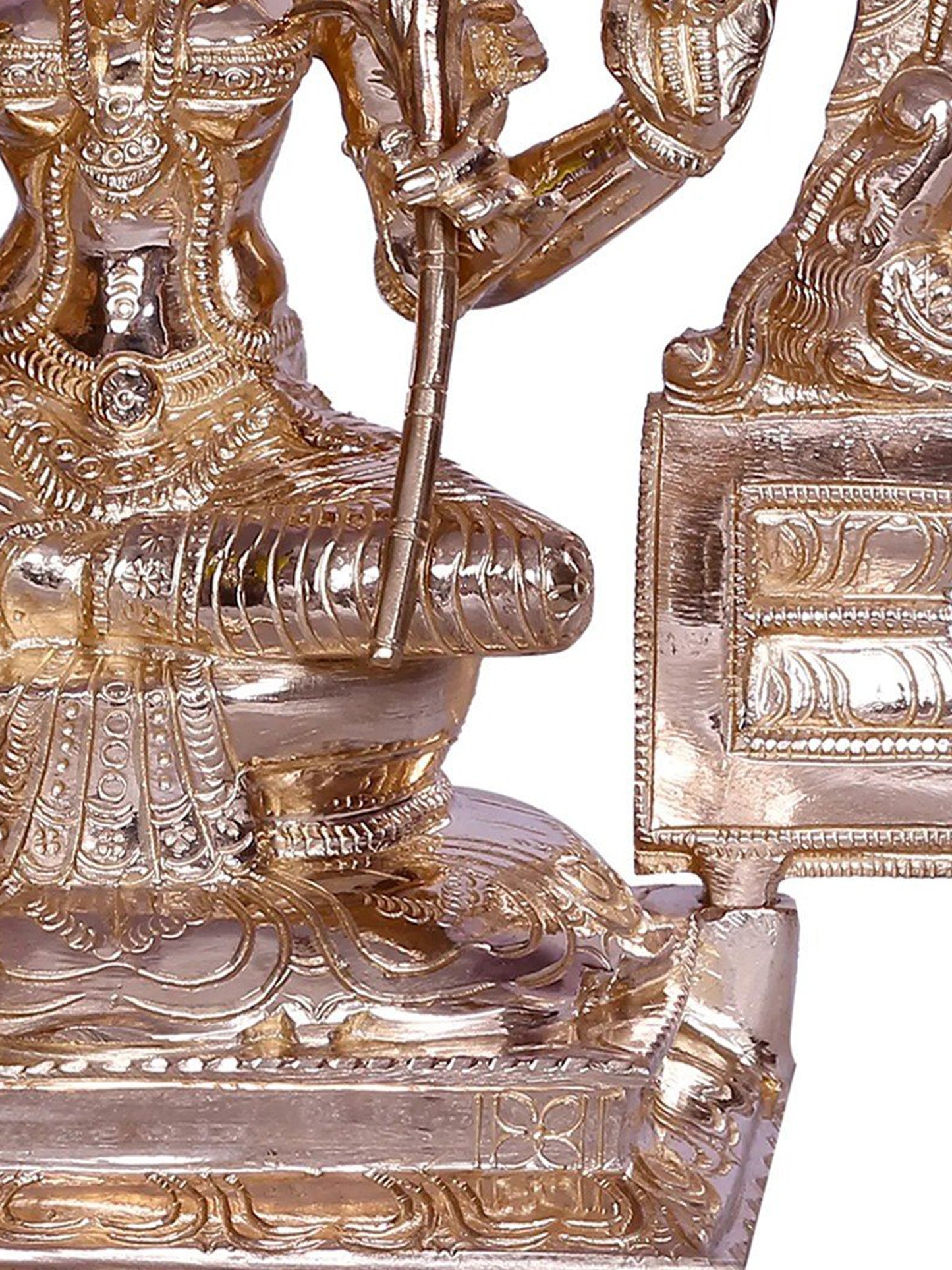 12" Goddess Rajarajeshwari With Kirtimukha Arch | Decorative Bronze Idol