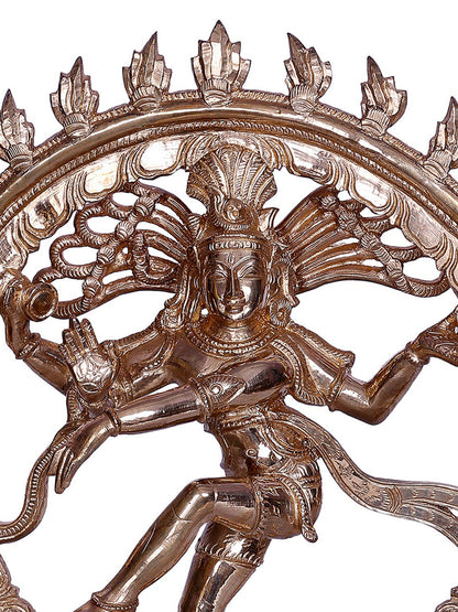 13" Lord Natraja (Dancing Lord Shiva) | Handmade Idol | Bronze Idol | Lord Shiva Bronze Statue