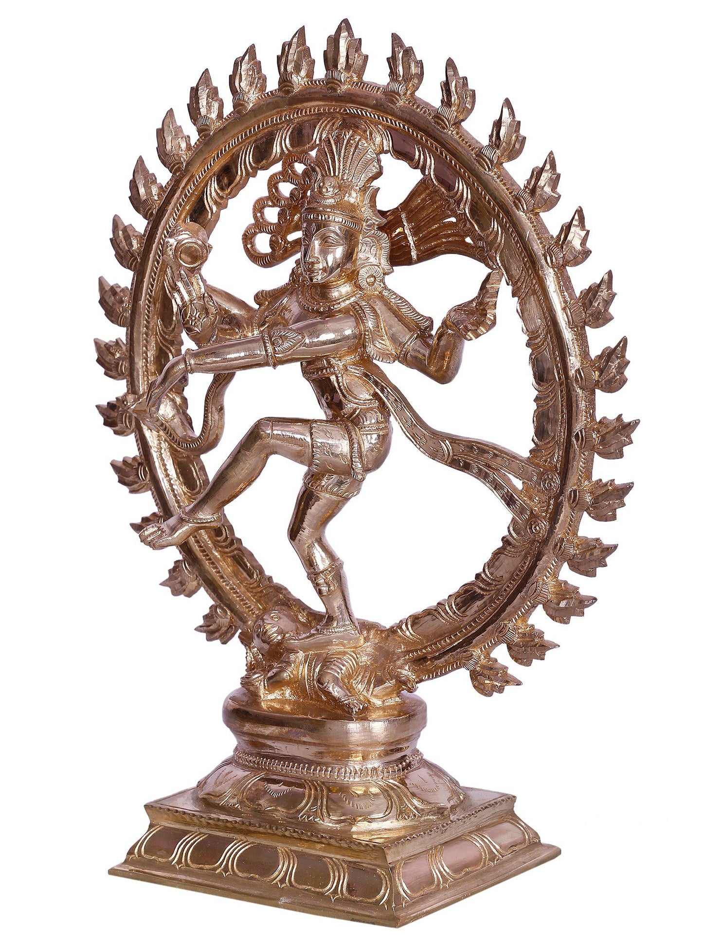 13" Lord Natraja (Dancing Lord Shiva) | Handmade Idol | Bronze Idol | Lord Shiva Bronze Statue