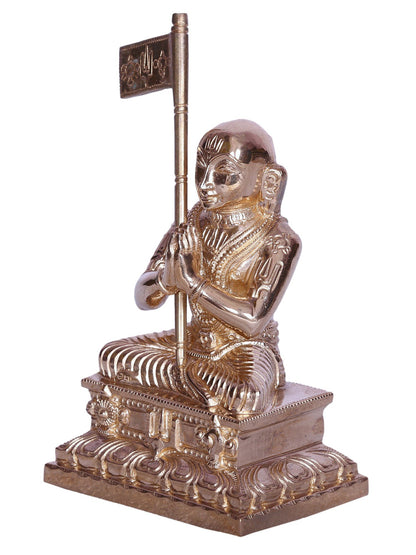 4" Small Hindu Philosopher Ramanuja Bronze Statue | Handmade Bronze Idol | Sculpture