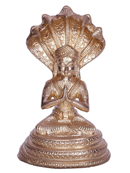 6" Hindu Religious Leader Manavala Mamunigal Bronze Statue | Handmade | Bronze Idol