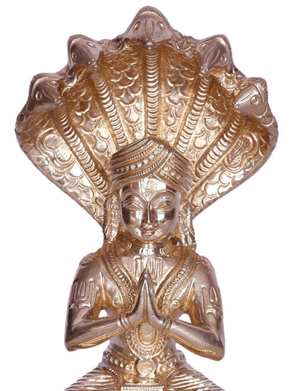 6" Hindu Religious Leader Manavala Mamunigal Bronze Statue | Handmade | Bronze Idol