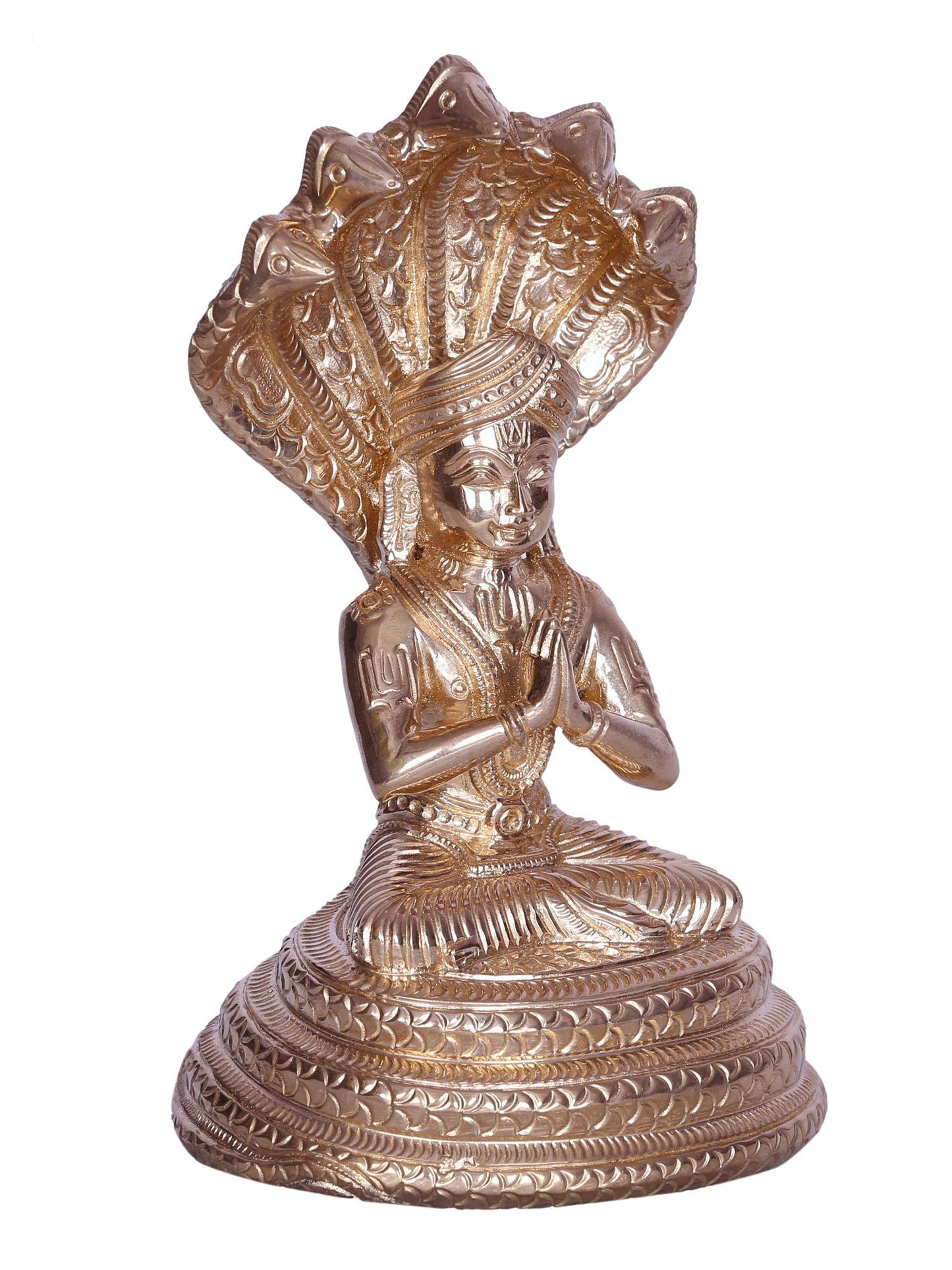 6" Hindu Religious Leader Manavala Mamunigal Bronze Statue | Handmade | Bronze Idol