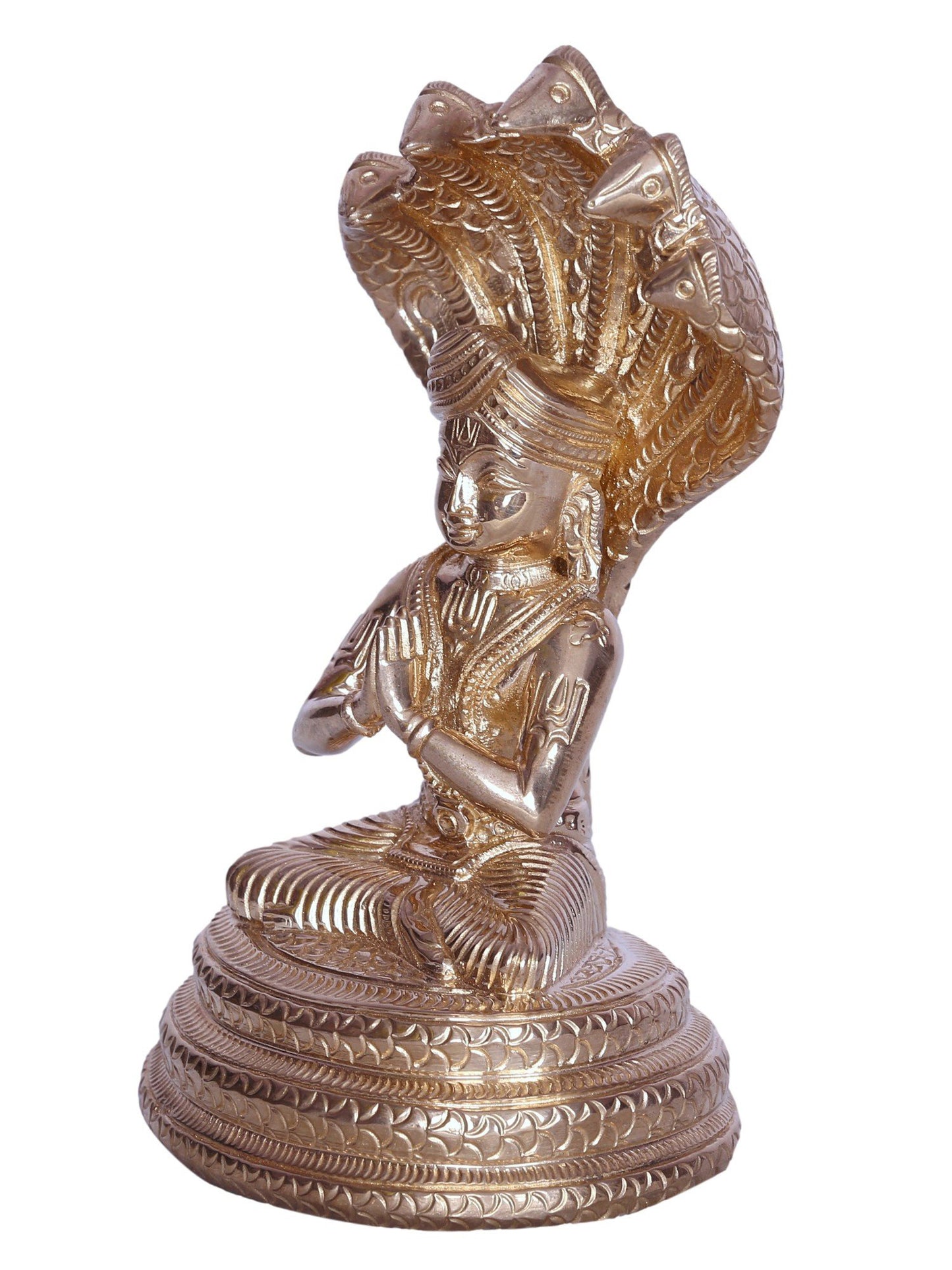 6" Hindu Religious Leader Manavala Mamunigal Bronze Statue | Handmade | Bronze Idol