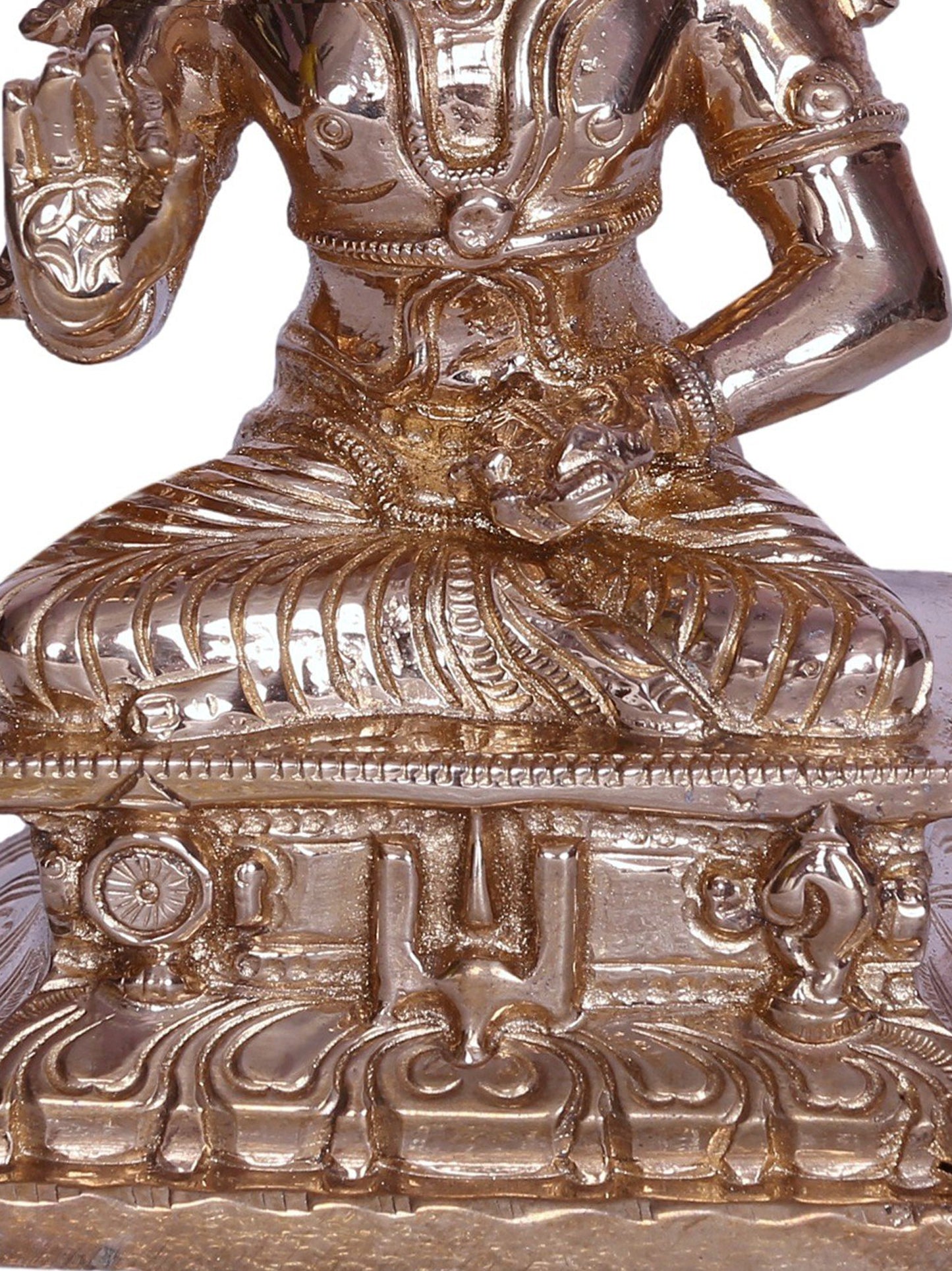 5" Hindu Saint Nammalvar Bronze Statue | Handmade Idol | Bronze Figurine