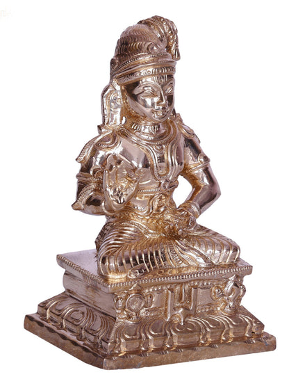 5" Hindu Saint Nammalvar Bronze Statue | Handmade Idol | Bronze Figurine