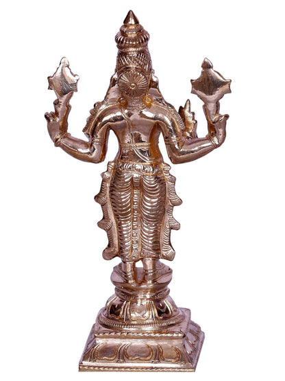 Hindu God Of Ayurveda Dhanvantari | Decorative Bronze Idol | Figurine For Gifting | Bronze Statue For Temple