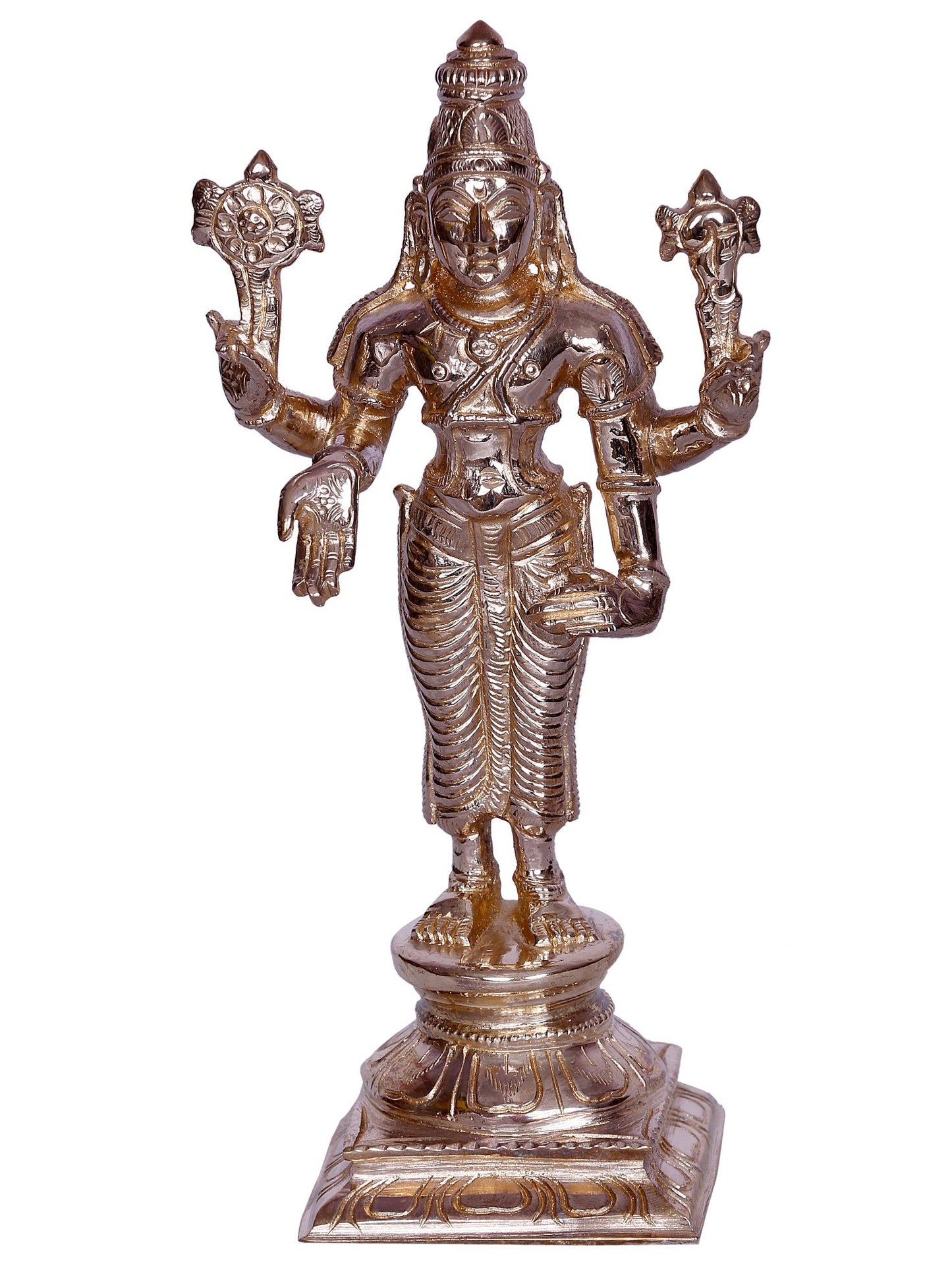 Hindu Tamil Deity Varadharaja Perumal Bronze Statue | Decorative Bronze Idol | Bronze Statue For Temple