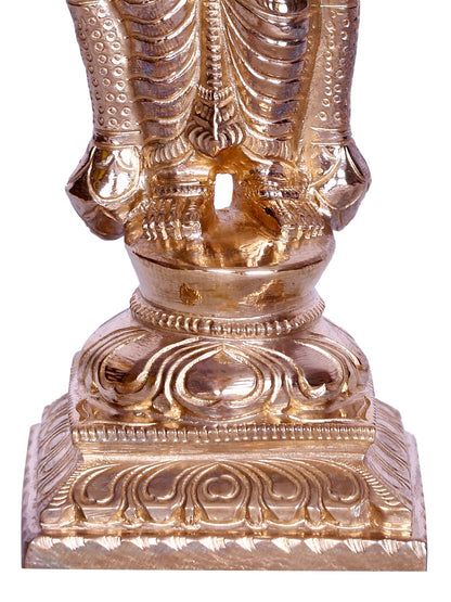 6" Goddess Andal Bronze Statue | Tamil Alwar Saint Idol | Handmade Idol | Bronze Figurine